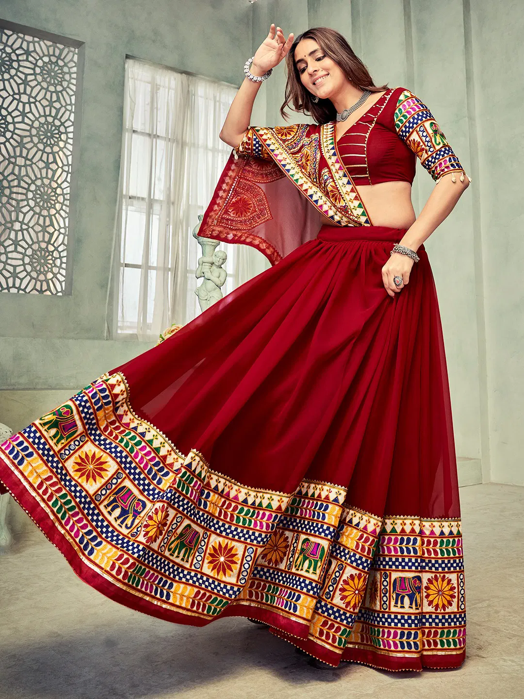 Navratri Special Georgette Lehenga Choli By Nsf  Wholesale Clothing Distributors In India